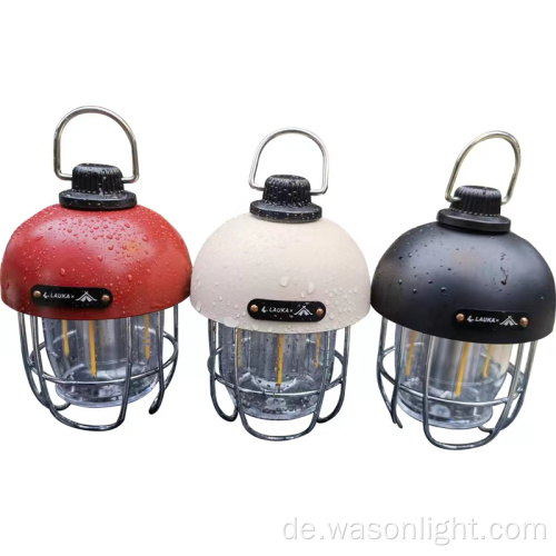 2022 Neueste Typ-C-wiederaufladbare Retro-Vintage Tragbare Outdoor-LED-Camping-Laterne